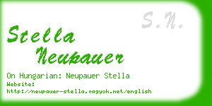 stella neupauer business card